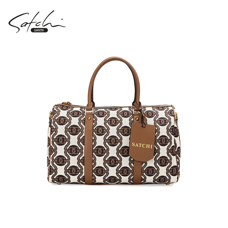 satchi/沙驰女包品牌设计师手提包大容量托特包旅行包bx99789-1y