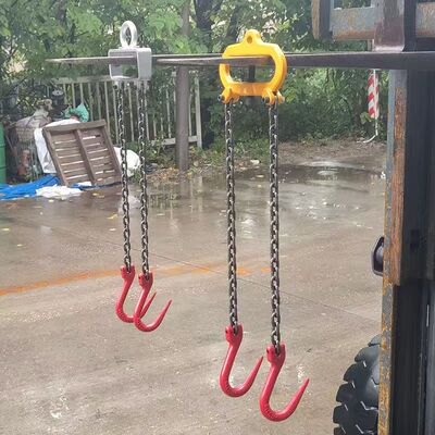 叉车专用起重吊钩双钩四腿吊具