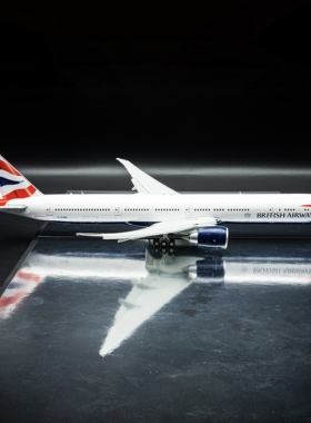 GeminiJets英国航空波音777-300ER飞机模型1:200收藏级摆件G-STBH