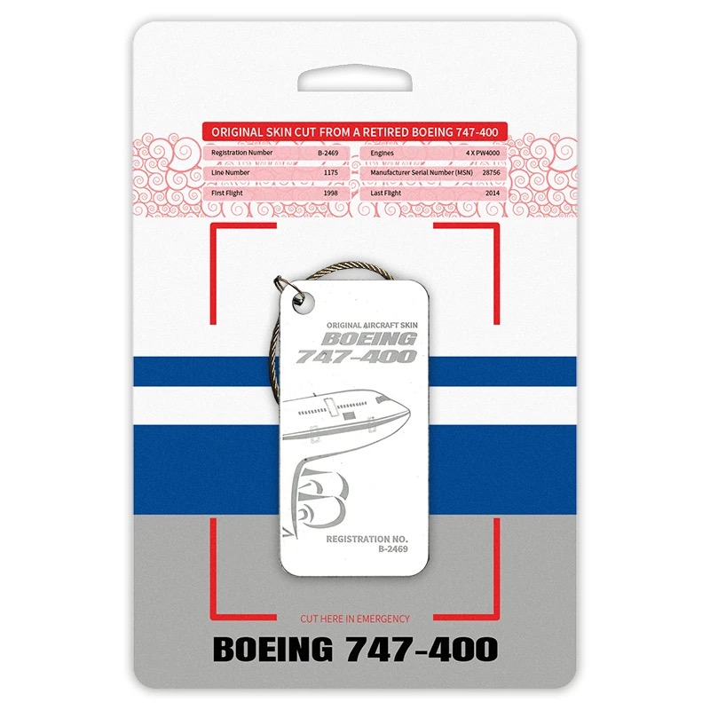 瑕疵特价中国国际航空波音747限量蒙皮钥匙扣行李牌挂件硬核礼物