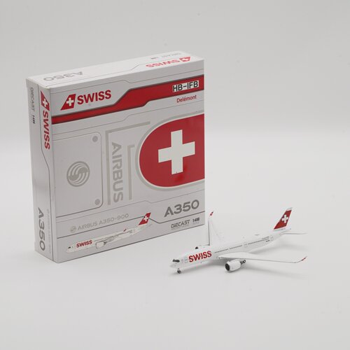 JC Wings瑞士航空空客A350-900飞机模型1:400合金收藏摆件XX40769