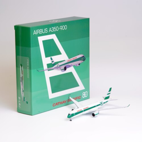 Apollo国泰航空空客A350-900飞机模型80周年复古涂装1:400合金