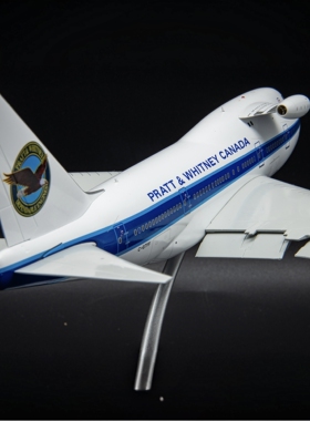 JCwings白盒波音747SP飞机模型1:200普惠空中试车台C-GTFF收藏级