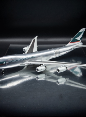 JCwings国泰航空波音747-400F货机合金飞机模型1:200可开舱门收藏