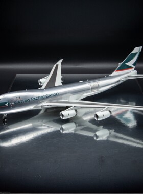 JCwings国泰航空波音747-400F货机合金飞机模型1:200可开舱门收藏