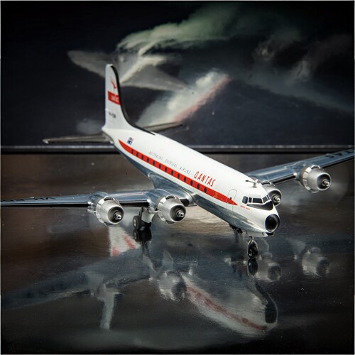 Herpa澳洲航空维克斯子爵700合金涡桨飞机模型1:200收藏级摆件