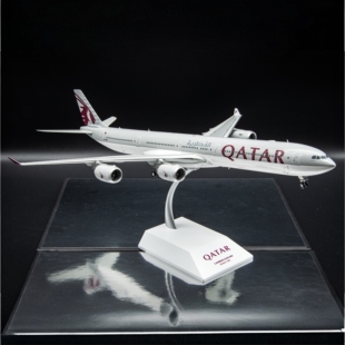 JCwings卡塔尔航空空客A340-600飞机模型1:200收藏级摆件A7-AGA