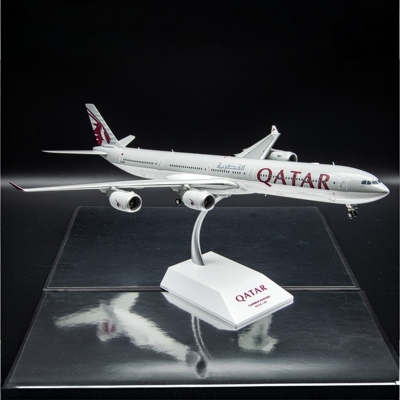 JCwings卡塔尔航空空客A340-600飞机模型1:200收藏级摆件A7-AGA