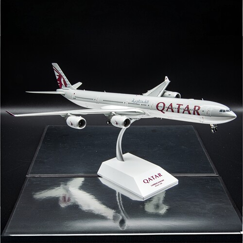 JCwings卡塔尔航空空客A340-600飞机模型1:200收藏级摆件A7-AGA