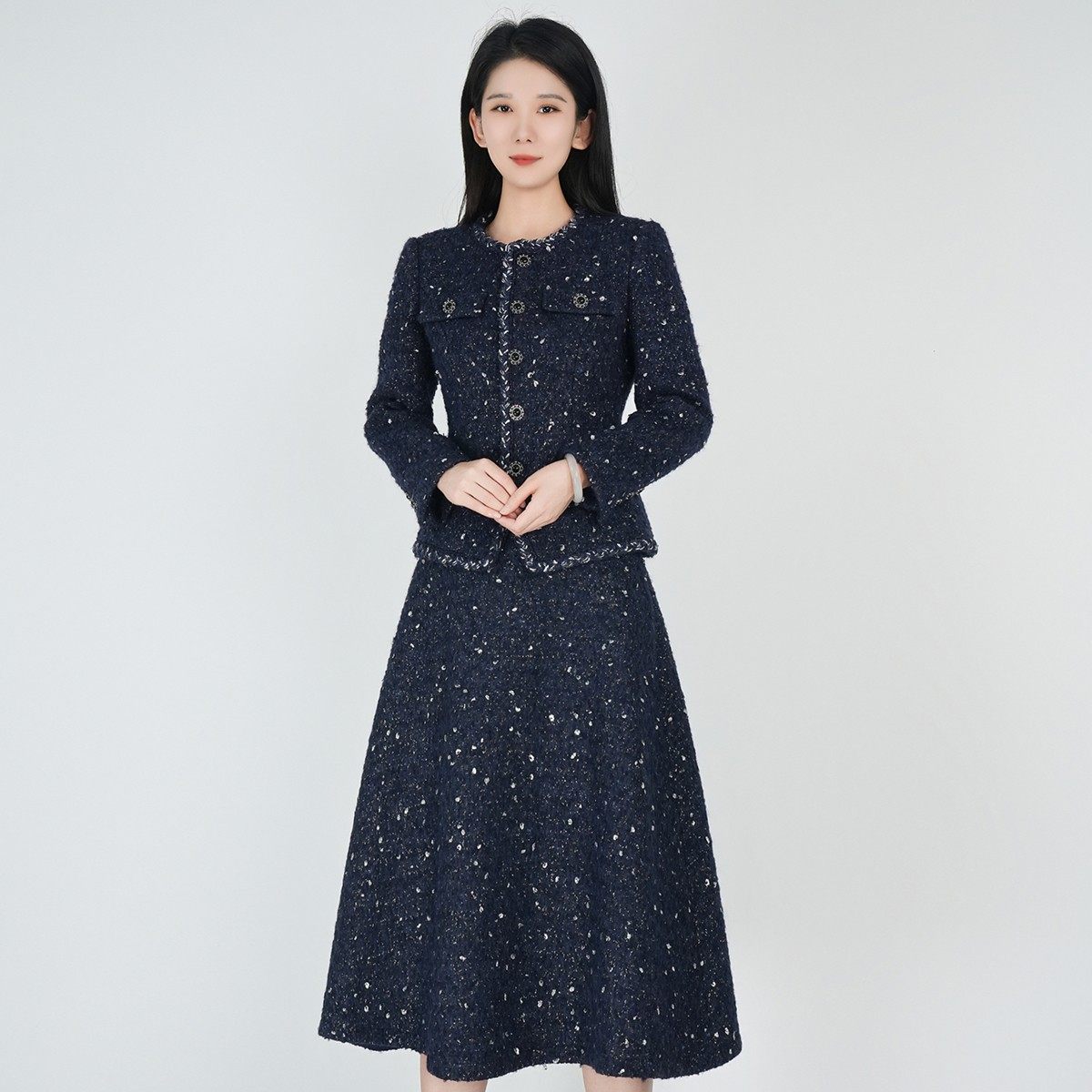 【高定系列】新款羊驼毛小香风气质优雅新中式国风套装女款春秋,女装/女士精品,时尚套装,淘宝优惠券,粉丝福利购,淘宝优惠卷