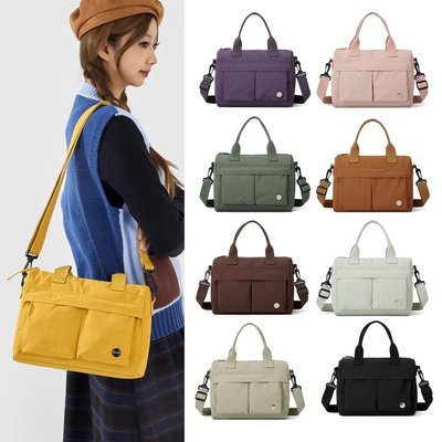 韩版简约通勤斜挎包女尼龙轻便多隔层收纳单肩包大容量手提托特包