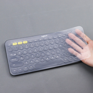 适用罗技K380键盘保护膜k390 PEBBLE 2 COMBO防尘套全覆盖硅胶罩