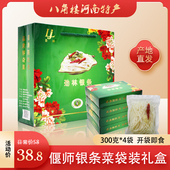 洛阳特产偃师银条菜礼盒300gX4袋装 私房菜下酒下饭菜河南地方小菜