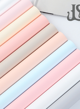 韩式初恋糖色纸纯色欧雅纸新款加厚防水鲜花包装材料花束花店用品