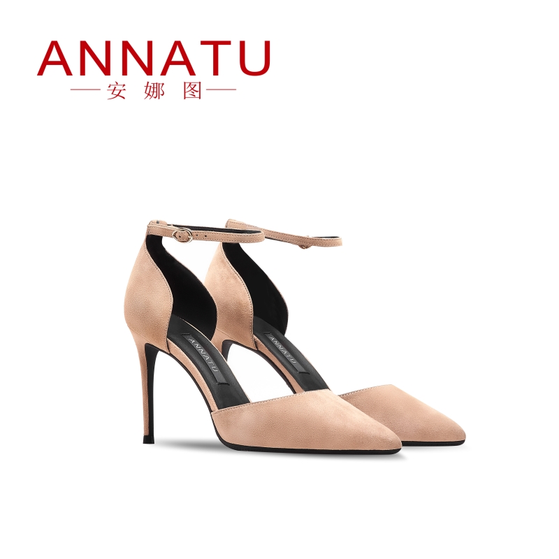 安娜图春季新款细跟高跟鞋