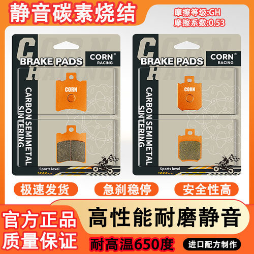 适用极核AE2/AE4 max/AE5por/AE6/AE8/EZ3i电摩碳素烧结刹车片皮