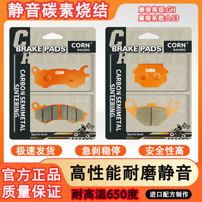 适用标致城市之星Citystar200i QP200T-Ai 碳素烧结静音刹车片皮