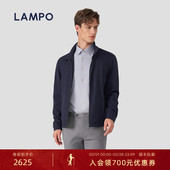 夹克透气立领商务休闲蓝色外套 蓝豹男士 功能材质 LAMPO