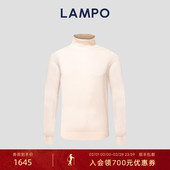 811 LAMPO 蓝豹男长袖 针织衫 半高领商务通勤百搭羊绒衫