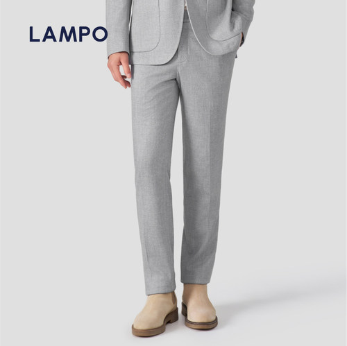 LAMPO/蓝豹针织印花西裤