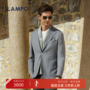 西服进口强捻羊毛商务休闲西装 蓝豹男士 LAMPO 外套 25春夏新品