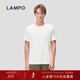 白色圆领运动拼缝百搭商务T恤衫 蓝豹男士 速干T恤 LAMPO