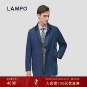 丝棉弹 LAMPO 蓝豹男士 风衣百搭时尚 关门领休闲外套