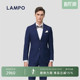 精纺羊毛 商务正装 LAMPO 男套装 休闲外套 蓝豹西装