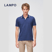 美棉 LAMPO 蓝豹男士 短袖 T恤美棉哈瓦那商务百搭polo衫
