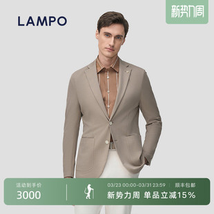 3D针织 西装 LAMPO 单西服商务休闲功能针织时尚 外套 蓝豹男士