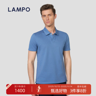 短袖 蓝豹男士 LAMPO T恤丝棉圆机休闲POLO衫 25春夏新品
