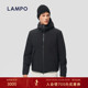 LAMPO 弹力舒适 蓝豹羽绒服男95白鹅绒连帽户外夹克羽绒服