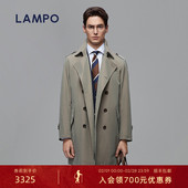 风衣翻领科技功能性商务百搭外套 蓝豹男士 经纬异色 LAMPO