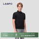 蓝豹男士 LAMPO 黑色T恤麻爽棉耐磨商务休闲polo衫 麻爽棉