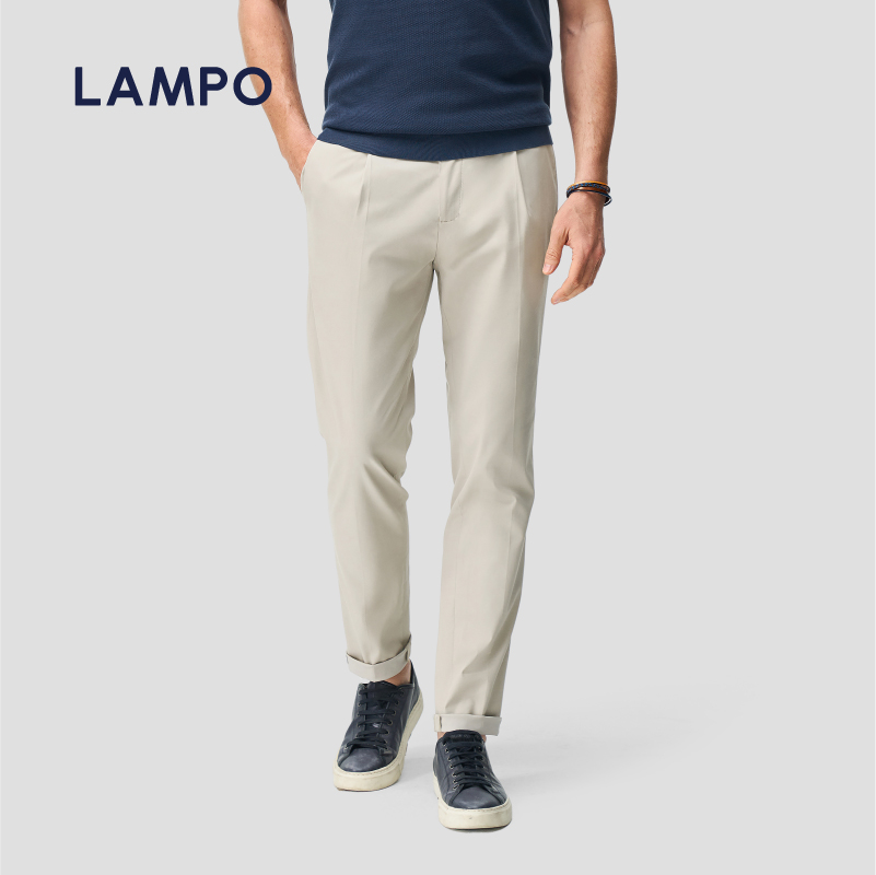 LAMPO/蓝豹棉丝弹混纺高弹休闲裤