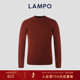 男女同款 LAMPO 蓝豹长袖 针织羊毛羊绒衫 百搭圆领毛衣