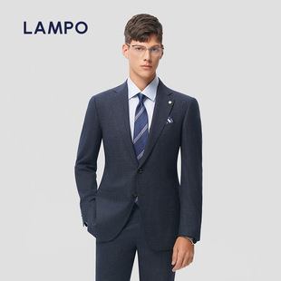 super 西服套装 150S 蓝豹男士 上衣绒面进口高支外套 LAMPO