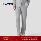 男针织印花商务正装 直筒长裤 蓝豹套装 西裤 3D针织 LAMPO