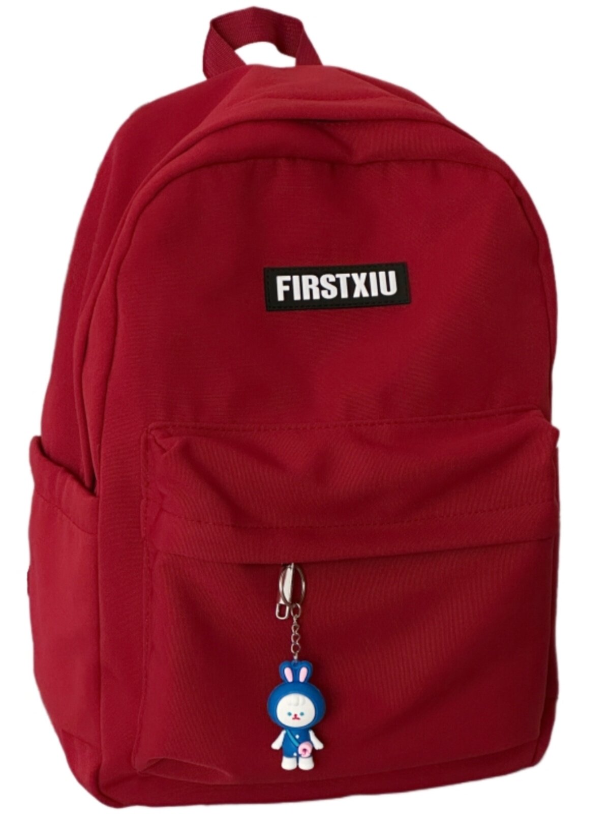 여성용 프렌치 하이룩 스쿨백 레트로 솔리드 컬러 심플하고 다재다능한 백팩 여학생 대용량 백팩