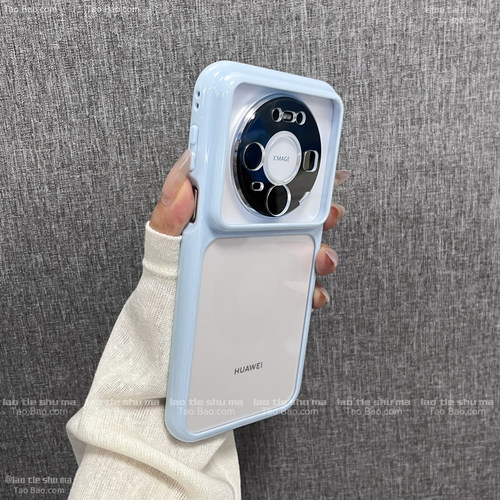 ins天蓝色透明亚克力适用VIVO X300S手机壳X200PRO MINI高级感X300PRO纯色Y500全包Y600PRO防摔X100简约X90s