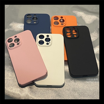 细磨砂超薄硬壳Turbo4适用红米K80小米15/13手机壳k40s/K60/note12马卡龙9防摔10/11Pro+/K50/CIVI5/3纯色14