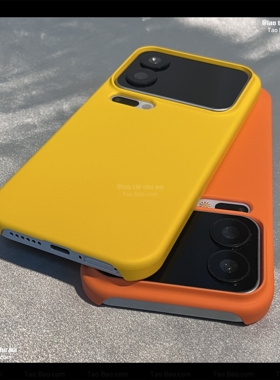 不包按键镜头加高肤感适用TURBO4红米K90/K80小米17/15T手机壳K50大孔13柠檬黄色Civi5超薄70/NOTE14半包PRO+