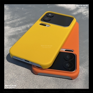 不包按键镜头加高肤感适用IQOO15/13手机壳IQOO z9turbo+大孔NEO9 PRO+柠檬黄色10硬7/11半包U5/6超薄Z8纯色