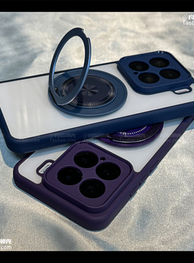 暗夜紫色360度旋转支架Y39适用VIVO X200FE手机壳Y100/S30亚克力磨砂Y28s/S20透明S19/Y04/y300/S17磁吸PRO+