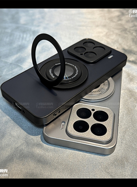 360°旋转支架金属磁吸适用K80小米15/14手机壳K60红米K50至尊版Civi4/Note13哑光11/K70全包10S/12T/K40PRO+