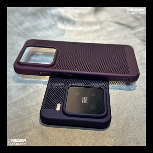 暗夜紫真散热通气网孔蜂窝防滑适用Galaxy三星S25/S24Ultra手机壳S22/S23+大孔S21磨砂A51薄A71硬壳S20镂空男