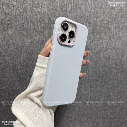 ins奶蓝色多巴胺拼色Y500i适用VIVO S50t/S19/S18手机壳S17/Y300独立按键S16光面Y35软Y6T/V70FE/Y33S情侣Y60