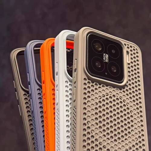 真散热创意洞洞蜂窝透气K80适用小米17/14/15pro手机壳13T红米K70磁吸散热网孔K60至尊版POCO F7Ultra镂空F5