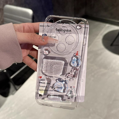 雪人diy立体滴胶贴纸Find X9/X8S+适用OPPO Reno14/13手机壳K12/10创意11/A3/5/6/7硬壳10/4/9pro+透明2/A1X