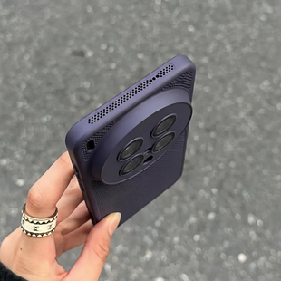 高级感暗夜紫散热蜂巢网X300S适用VIVO X300Ultra/X200PRO MINI手机壳X100S全包镜头膜S30磨砂S50深紫硬壳S20